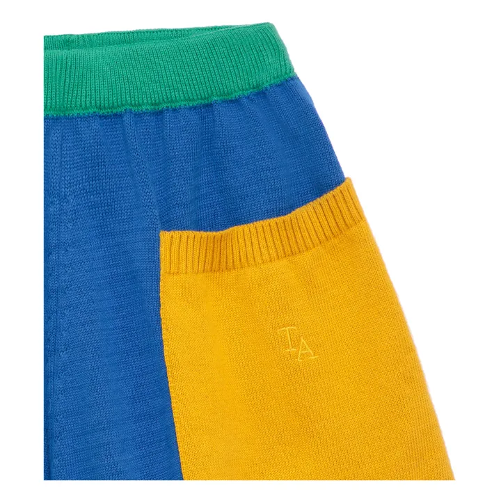 True Artist Short Maille Colorbloc | Bleu