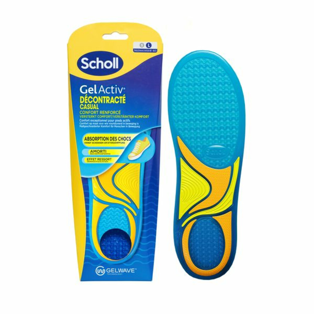 Scholl GelActiv Inlegzolen Casual Large Maat 41-46.51 paar