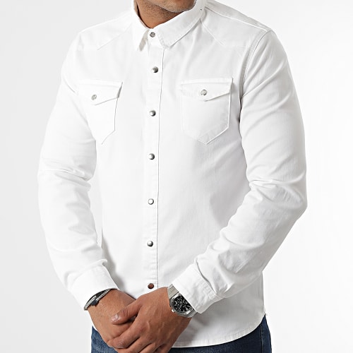 Chemise Jean Manches Longues 1739 Blanc