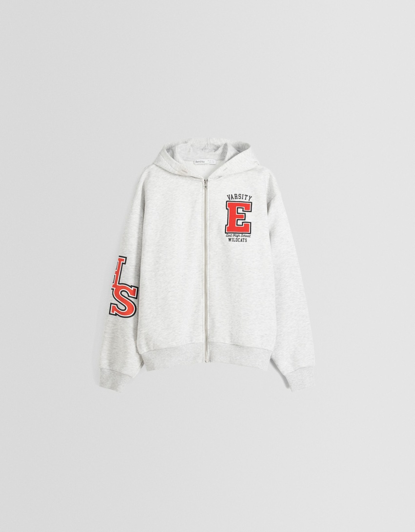Moletom com zíper estampado do High School Musical