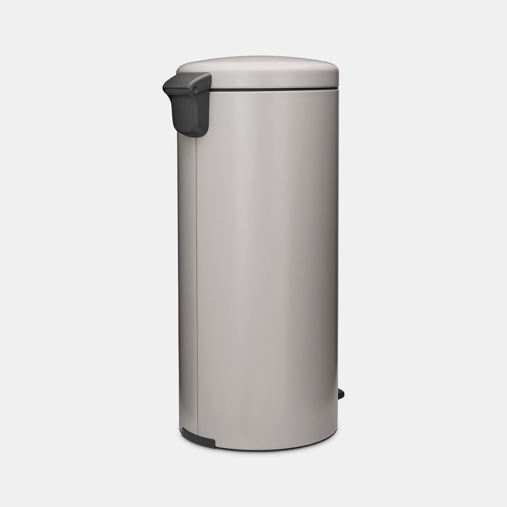 NewIcon Pedaalemmer, 30 liter, kunststof binnenemmer - Soft Grey