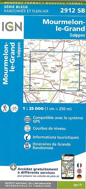 IGN - 2912 SB MOURMELON LE GRAND 1 25 000