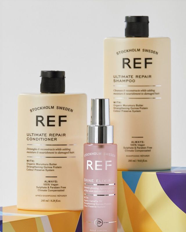 REF - Ultimate Repair Giftbox - Haarverzorging - Luxe Set - 285 ml Shampoo 245 ml Conditioner 80 ml Elixir