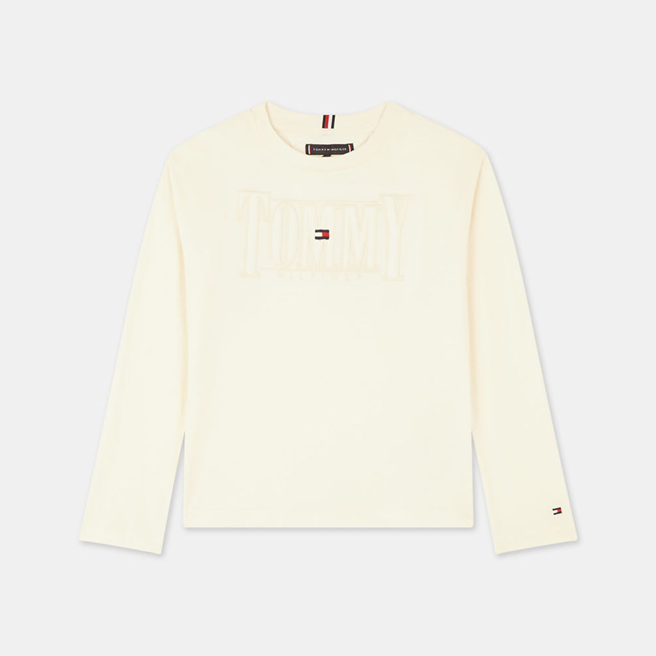 Tommy Hilfiger T-Shirt Drapeau écru