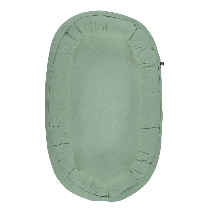 Alvi® Schlummer-Nestchen Mull Granite grün