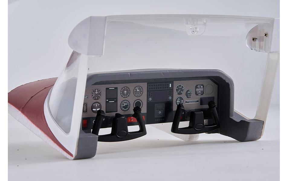 Motorflugzeug Cessna 182 1500 mm Rot, PNP<br>Wendiges Scale STOL Flugmodell