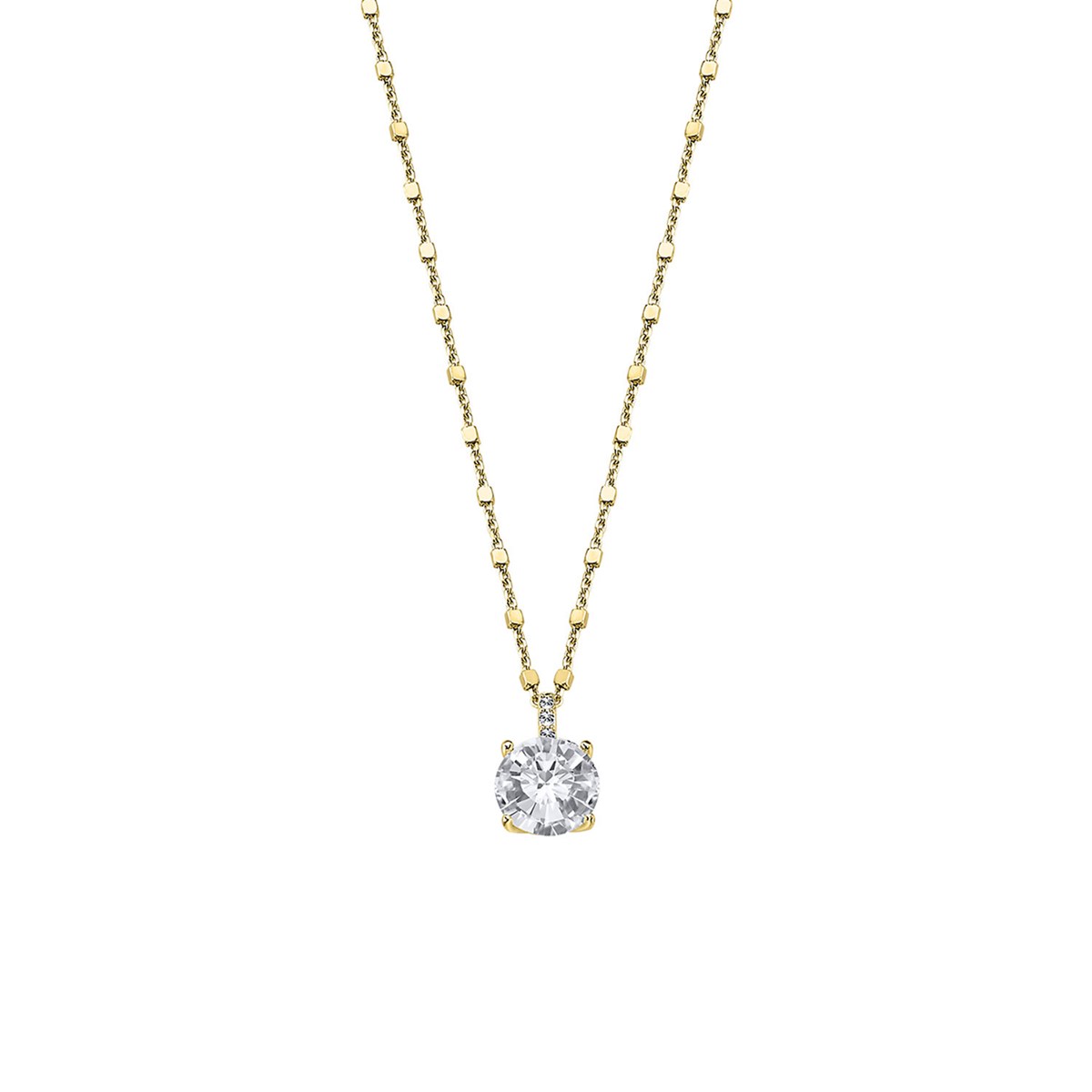 Collier Lotus Silver Charming Lady doré