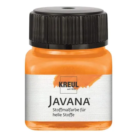 KREUL Javana Stoffmalfarbe für helle Stoffe Orange 20 ml