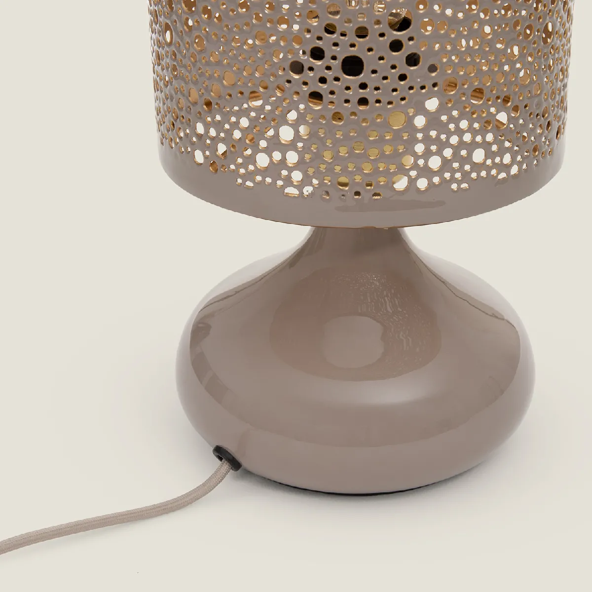 Ledkia Lampe à Poser Harish Taupe