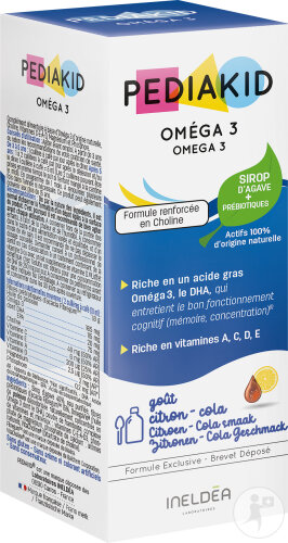 Pediakid Oméga 3 Goût Citron-Cola Flacon 125ml