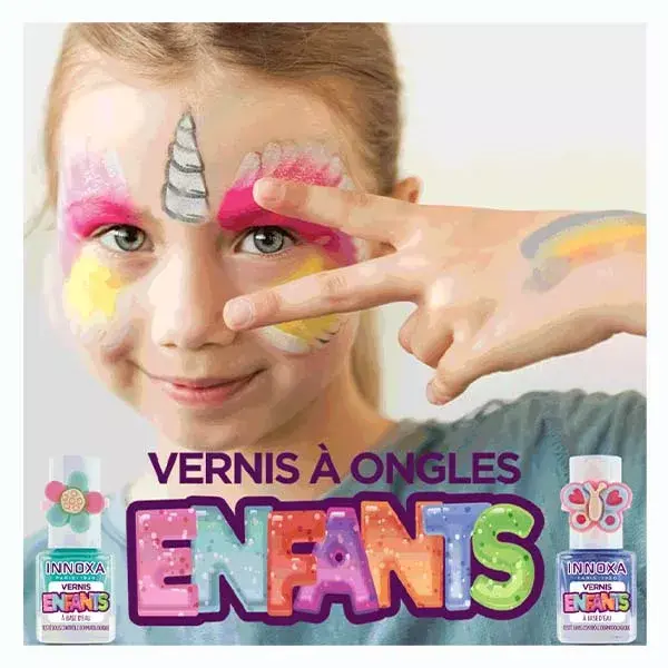 Esmalte infantil INNOXA, flor verde