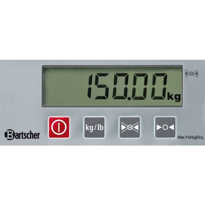 Bartscher Digitalwaage, 150Kg, 50g
