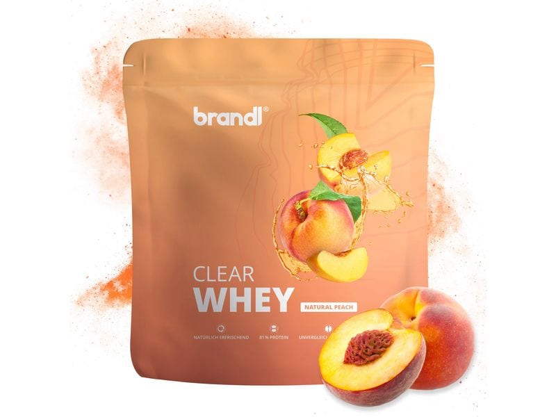 Brandl-Nutrition Pulver Clear Whey Pfirsich 800 g Protein-Pulver
