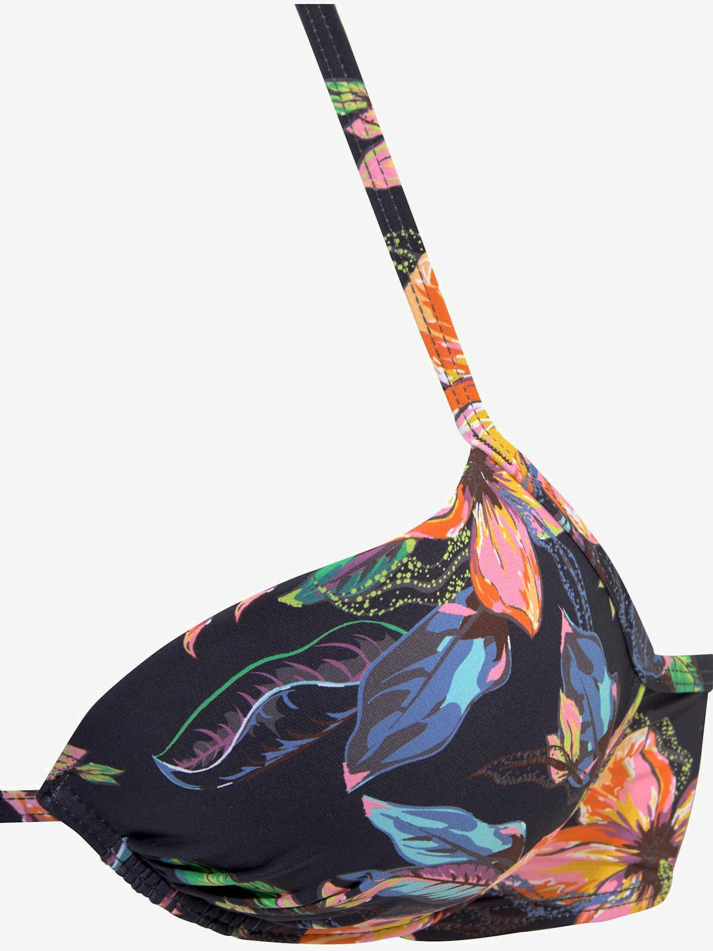 Haut de bikini push-up imprimé floral