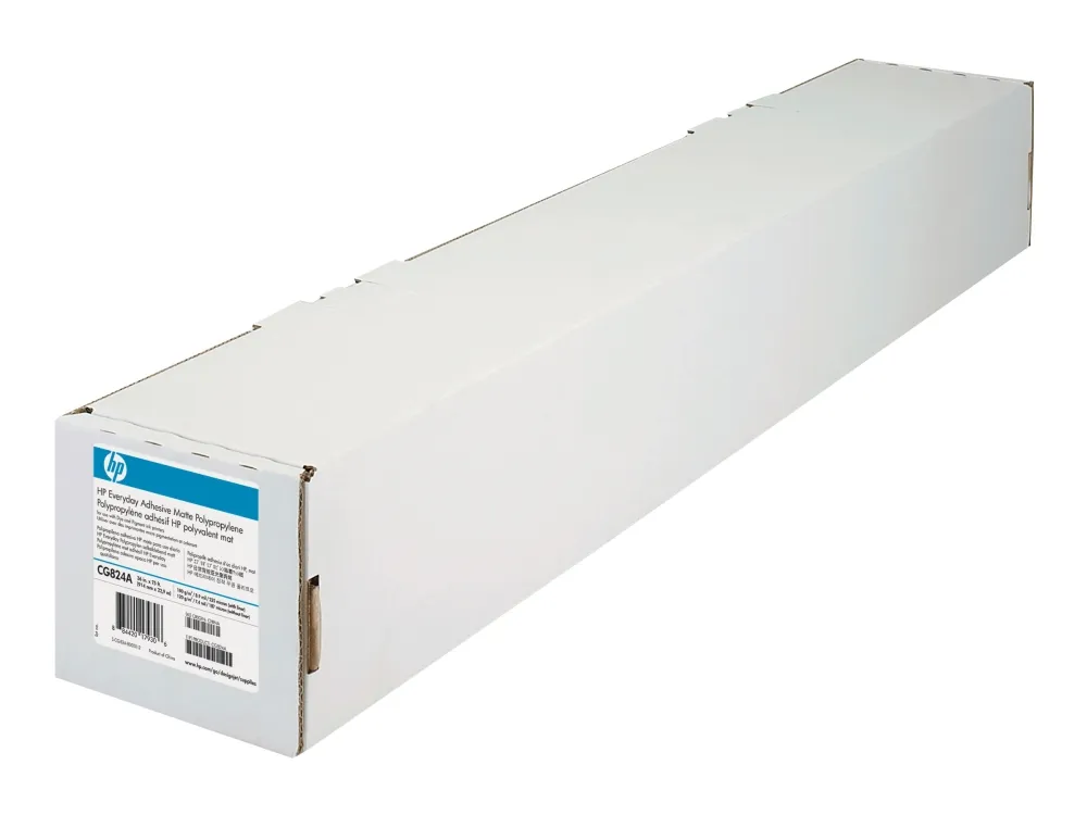 HP Everyday Adhesive Matte Polypropylene - Polypropylen (PP) - mat - selv-klæbende - 8.5 mil - Rulle (91,4 cm x 22,9 m) - 168 g/m² - 1 rulle(r) film (pakke med 2) - for DesignJet T1100, T1120, T1200, T2300, T2500, T3500, T7200, Z5200, Z5400, Z6600, Z