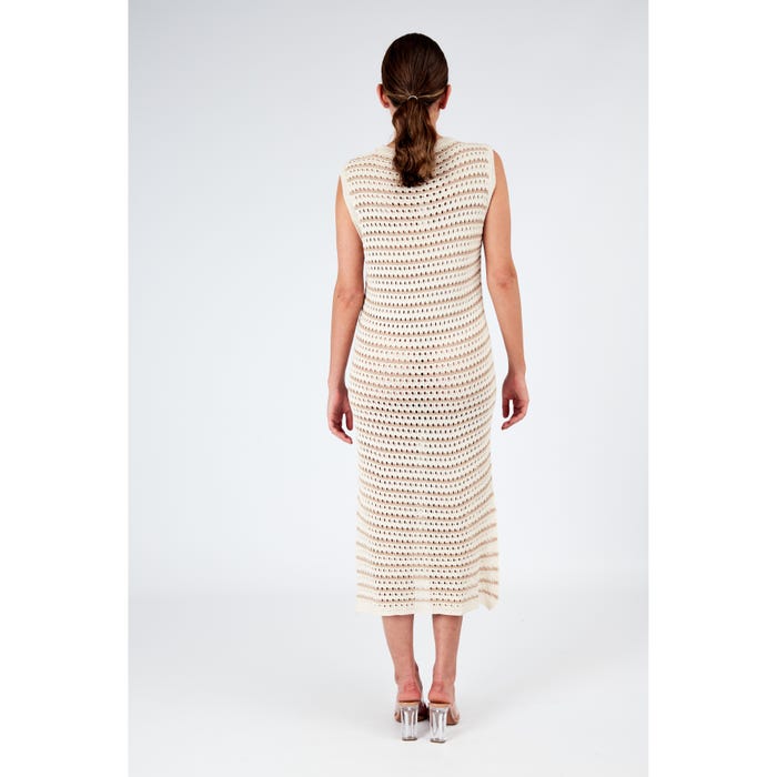 Veritas-Jurk crochet streep