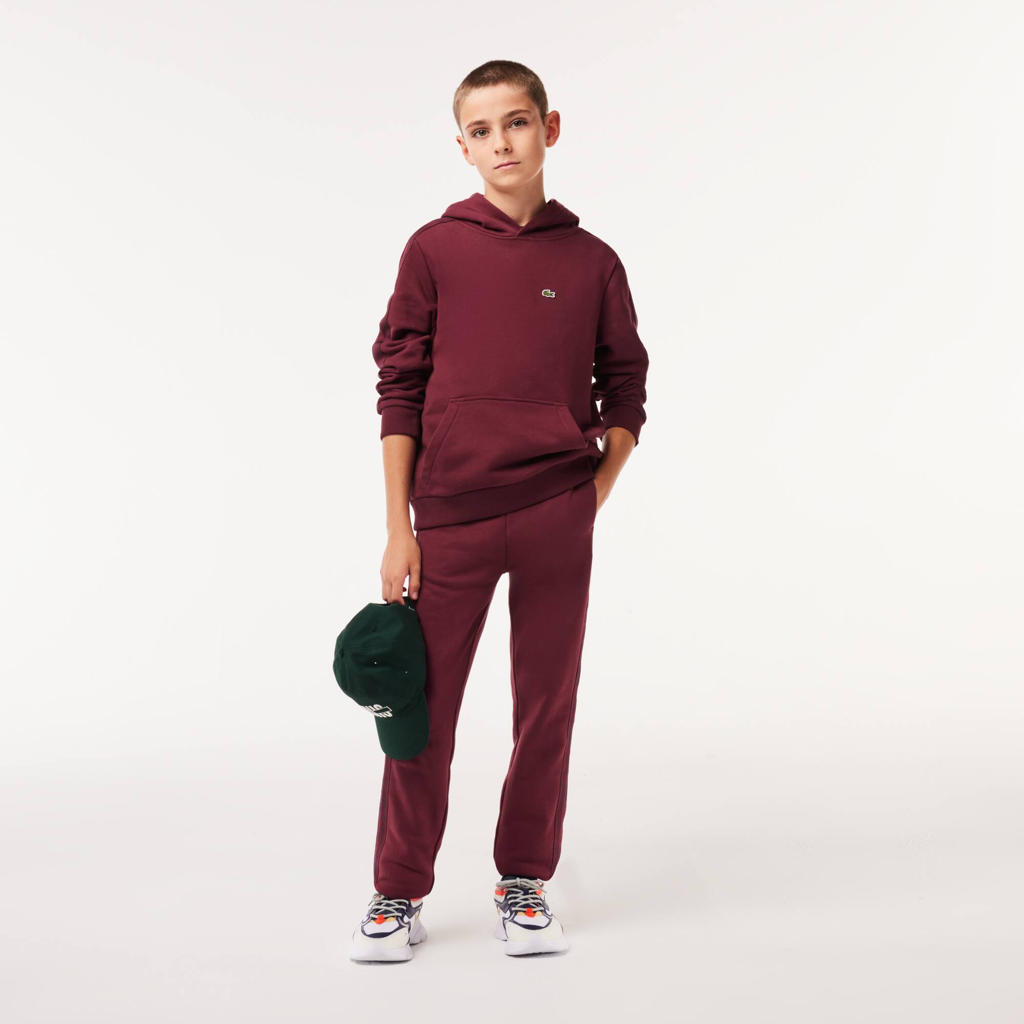 Baumwoll-Hoodie aus Fleece Pullover & Sweatshirts - Rot - Lacoste - Kinder