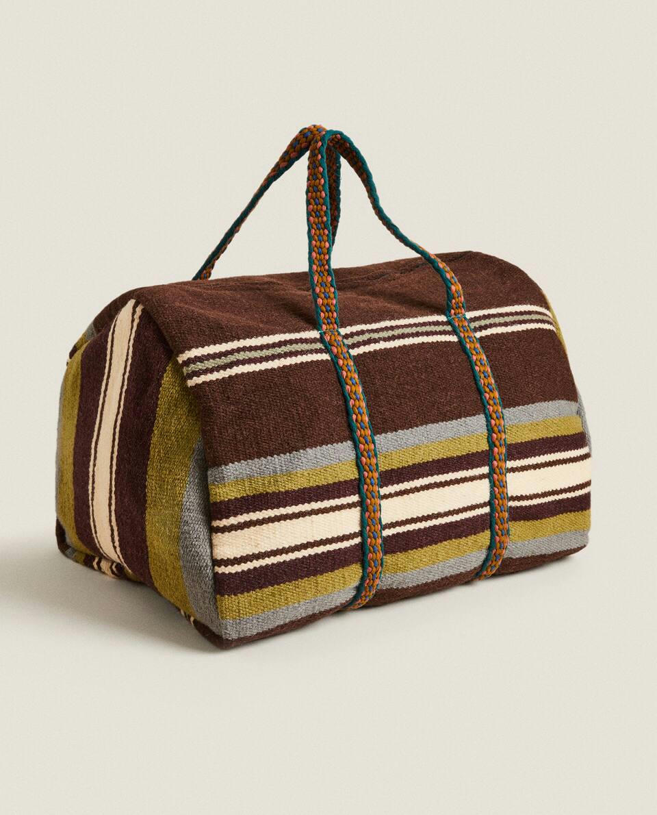 BOLSA DE VIAGEM DE LÃ MULTICOLORIDA