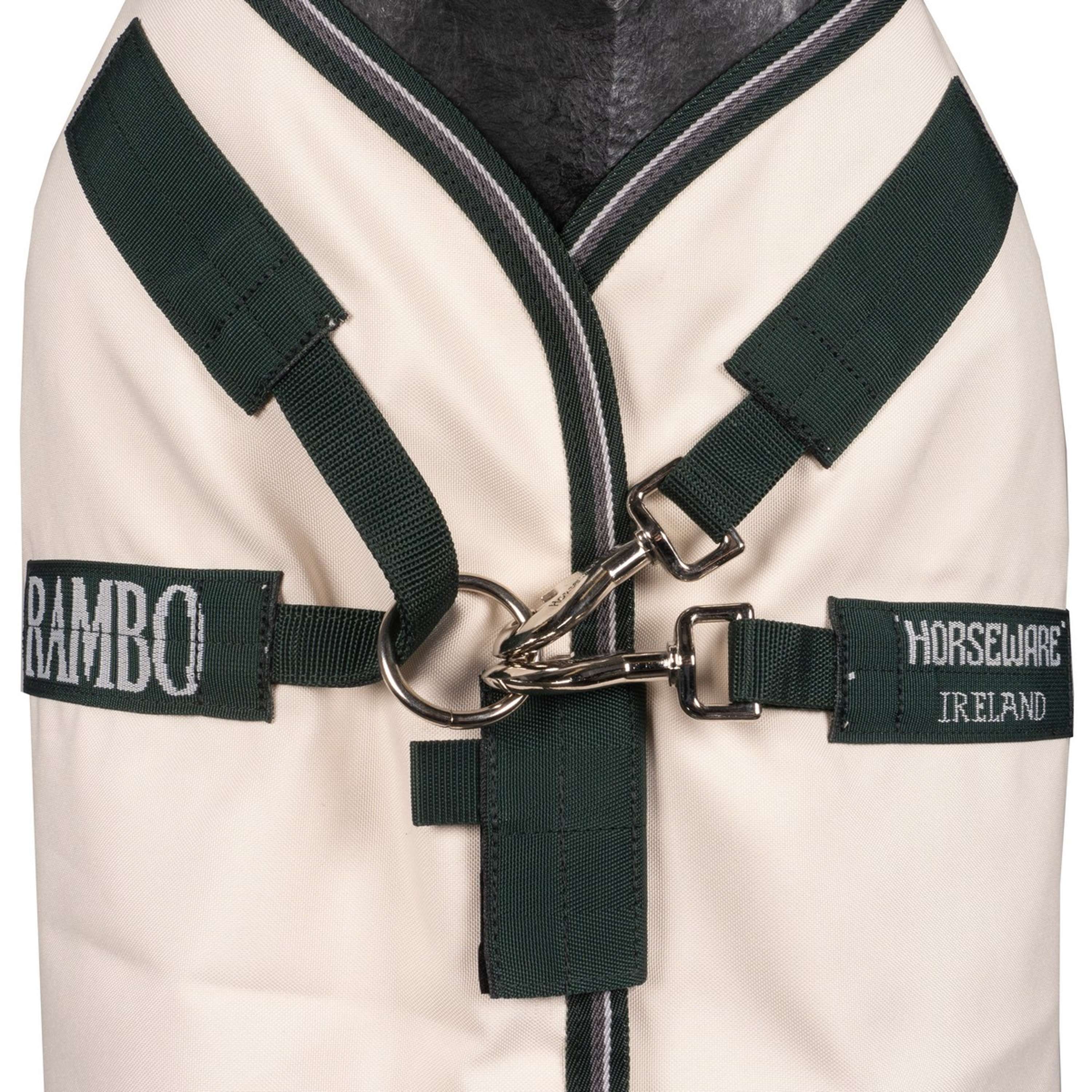 Rambo Hoody Pony Chalk/Hunter Green/Silver