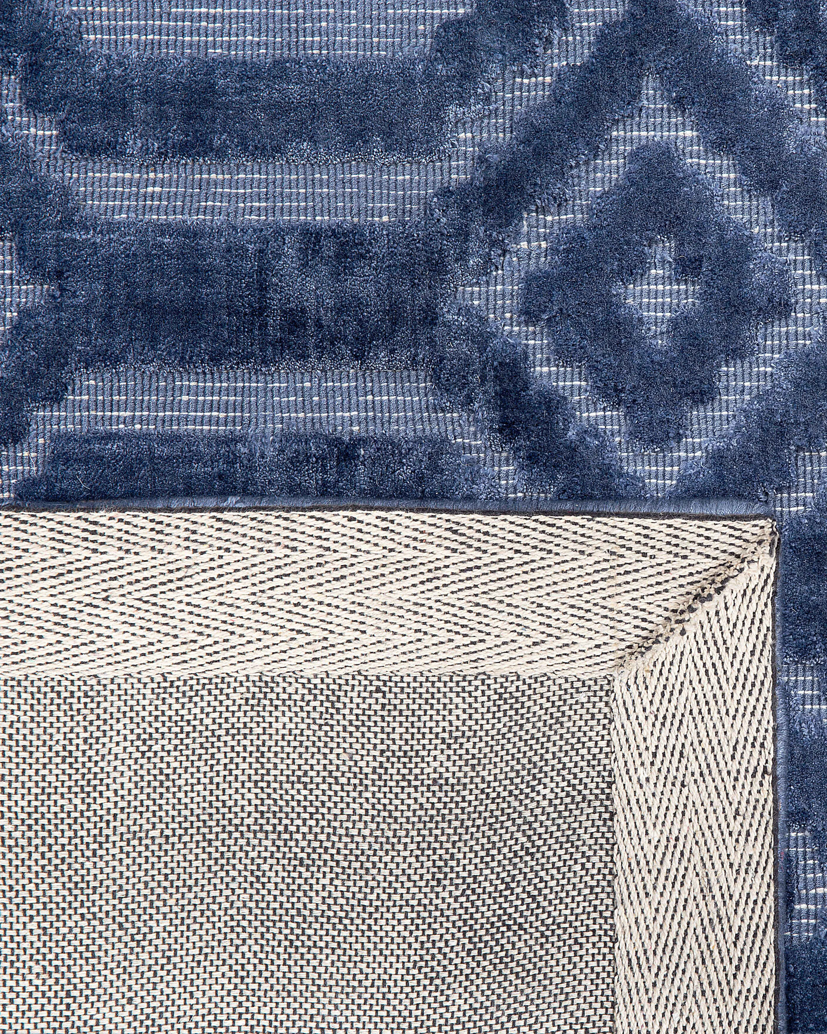 Vloerkleed ADATEPE Marineblauw 160 x 230 cm Viscose