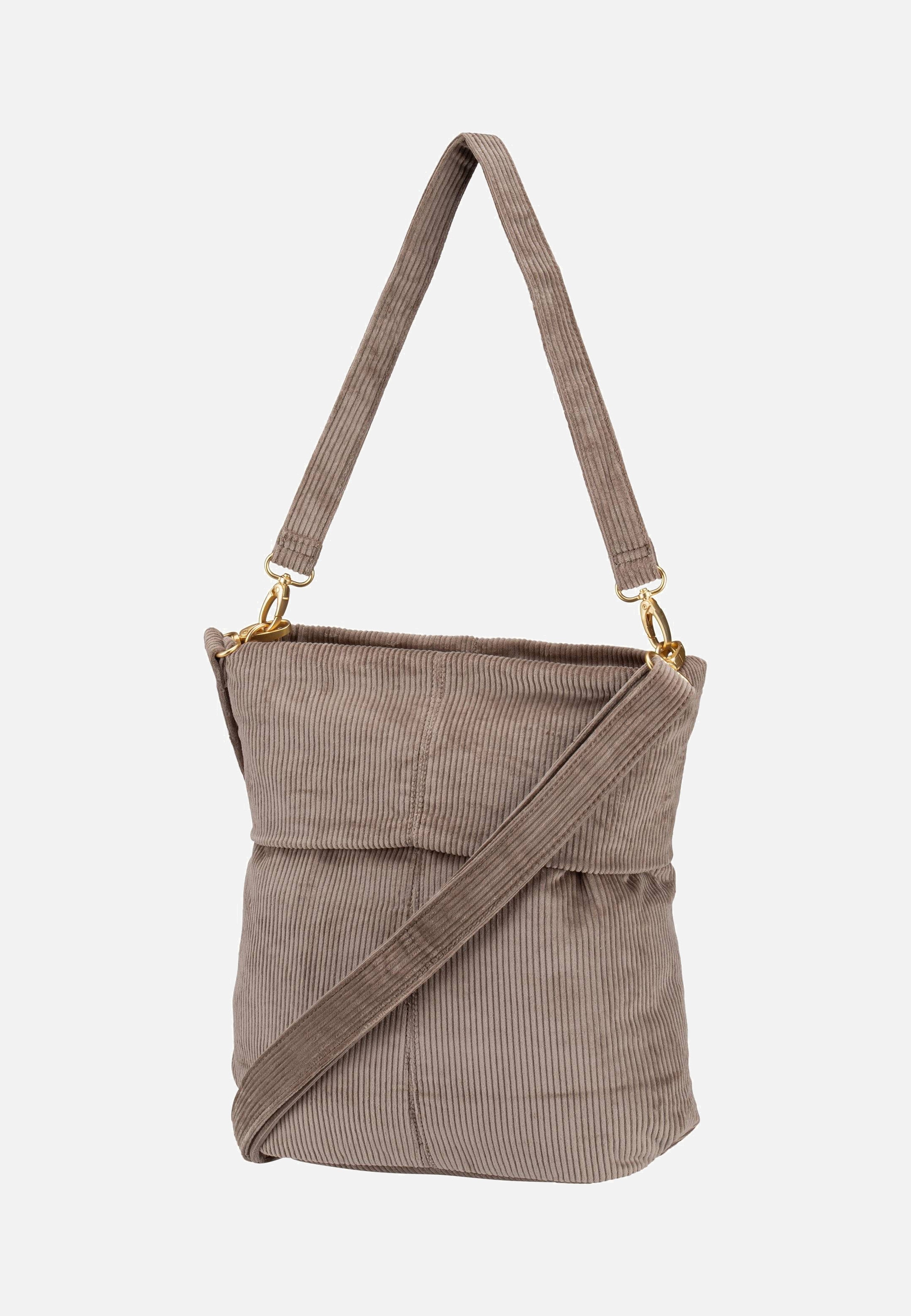 Mademoiselle M12 Cord/Mocca - Hobo Bag