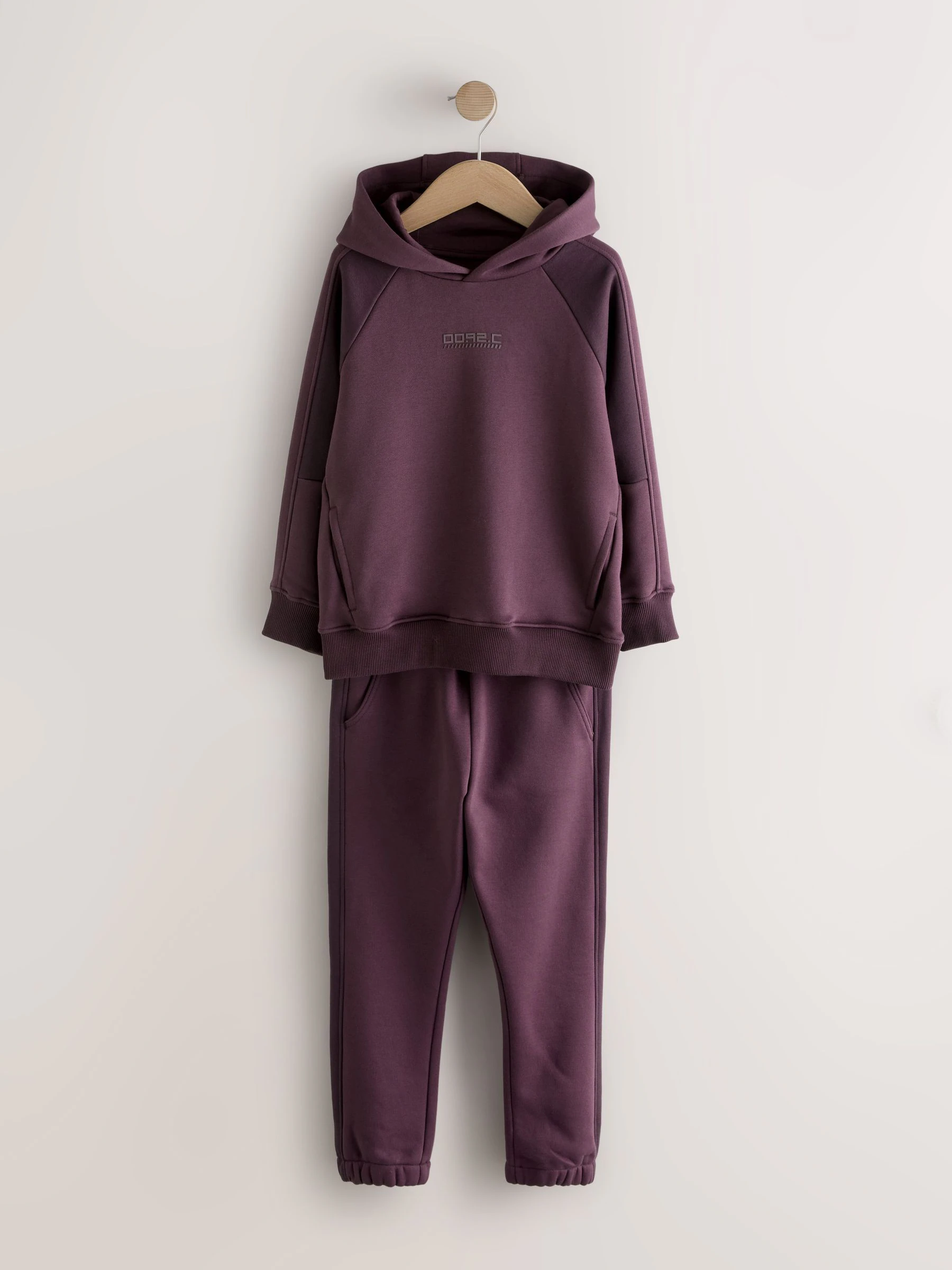 Bordeauxrood - Set van sweatshirt en joggingbroek