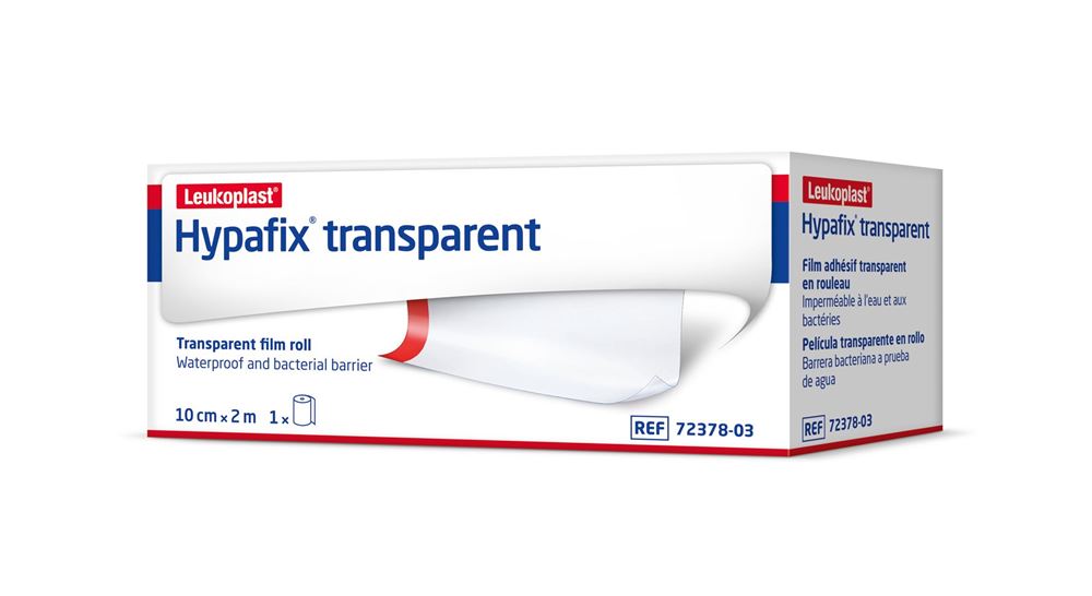 HYPAFIX transparent<br>1 Stück, Rolle, 10cmx2m, unsteril