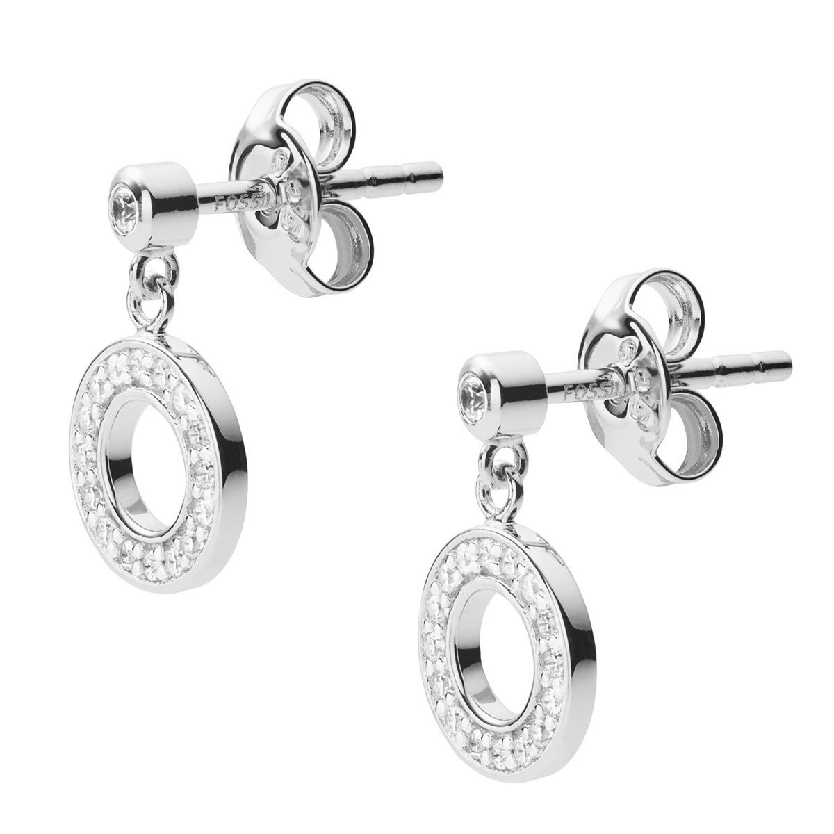 Boucles d'oreilles Fossil disques