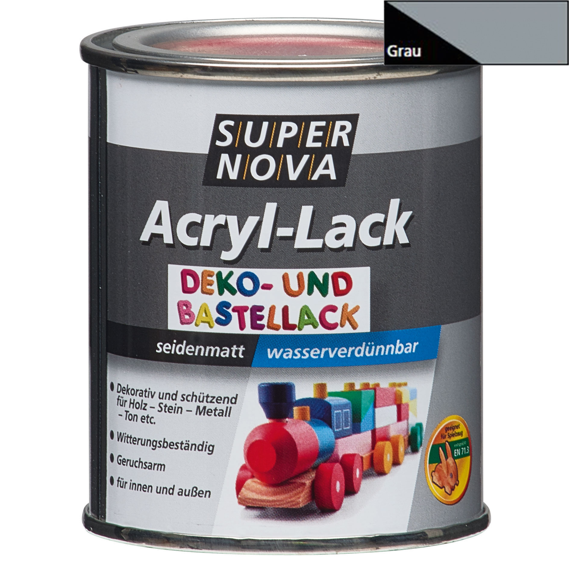 Acryl-Bastellack - grau - 125 ml