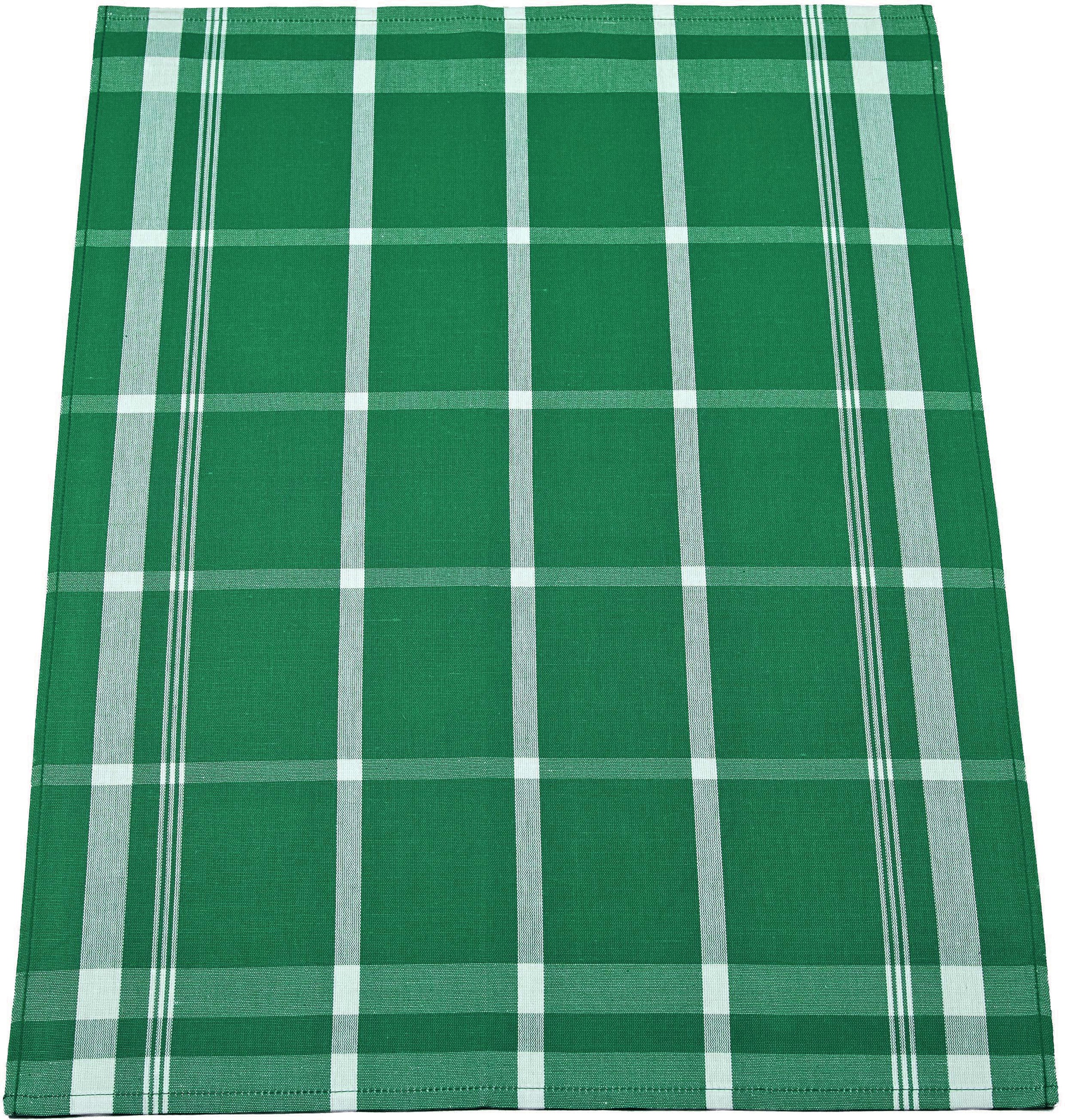 ROSS Geschirrtuch »Exclusiv« Blockkaro, 50% Baumwolle, 50% Leinen, 50x70 cm
