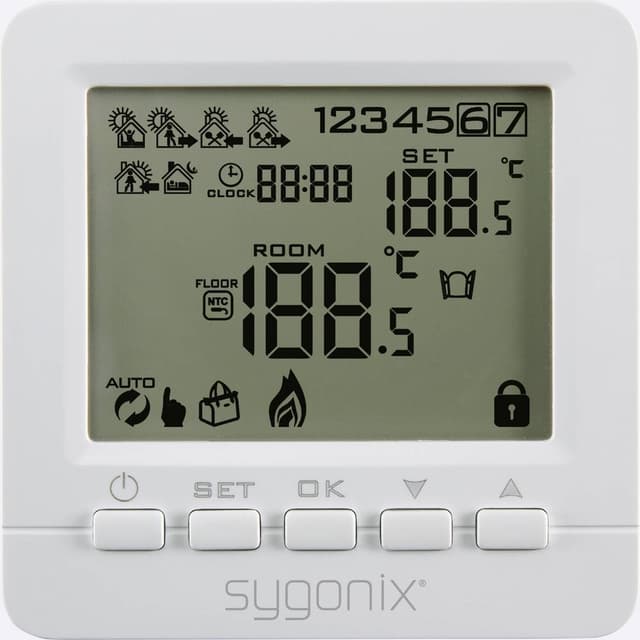 Sygonix Rumtermostat Planforsænket Udendør 5 til 35 °C