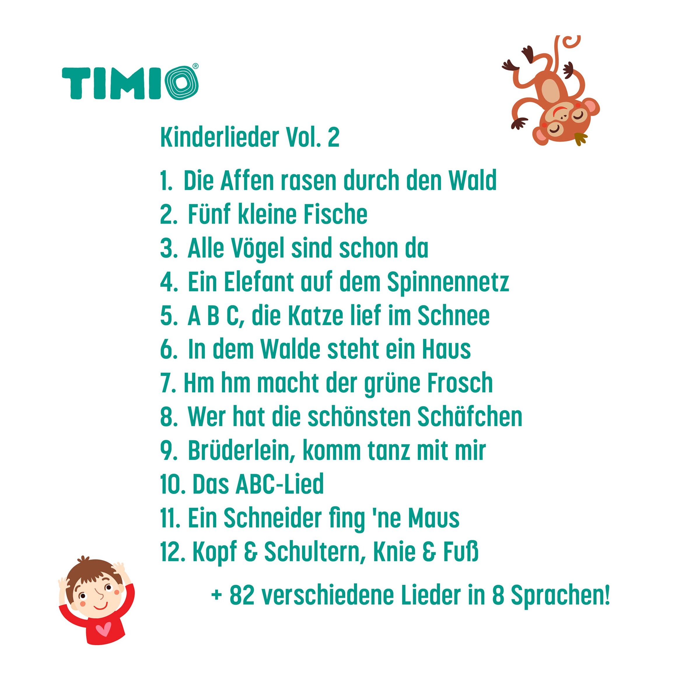 timio Audio Disc Set 2 - Kinderreime Vol. 2: 5 Discs