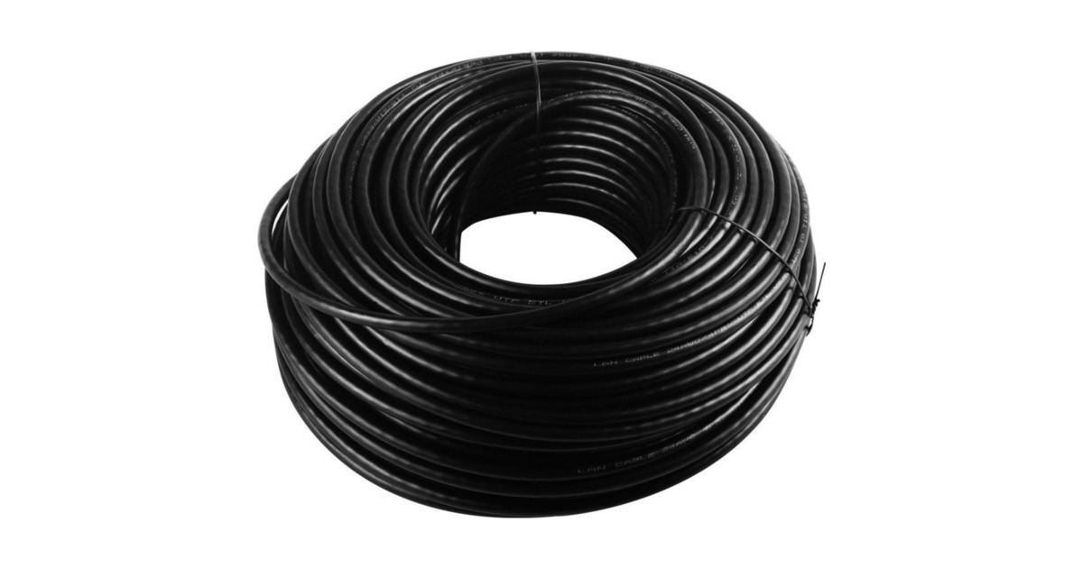 goobayPatchkabel Cat.6 U/UTP, Outdoor  (Zwart, 305 meter)