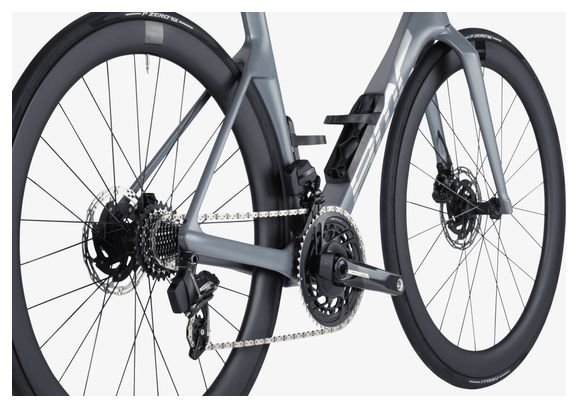 Vélo de Route BMC Teammachine R 01 Three Sram Force eTape AXS 12V 700mm Gris Iron / Rouge Neon 2024