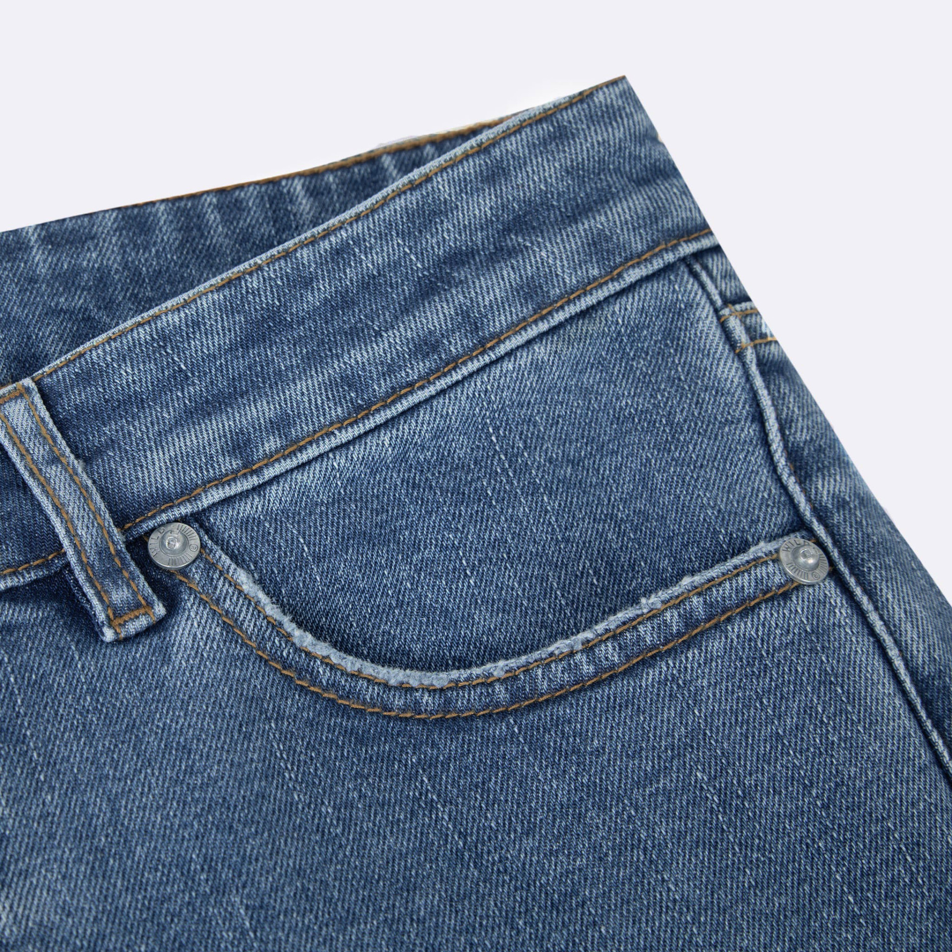 Jean light denim coupe slim végan en coton et polyester - modèle Denim