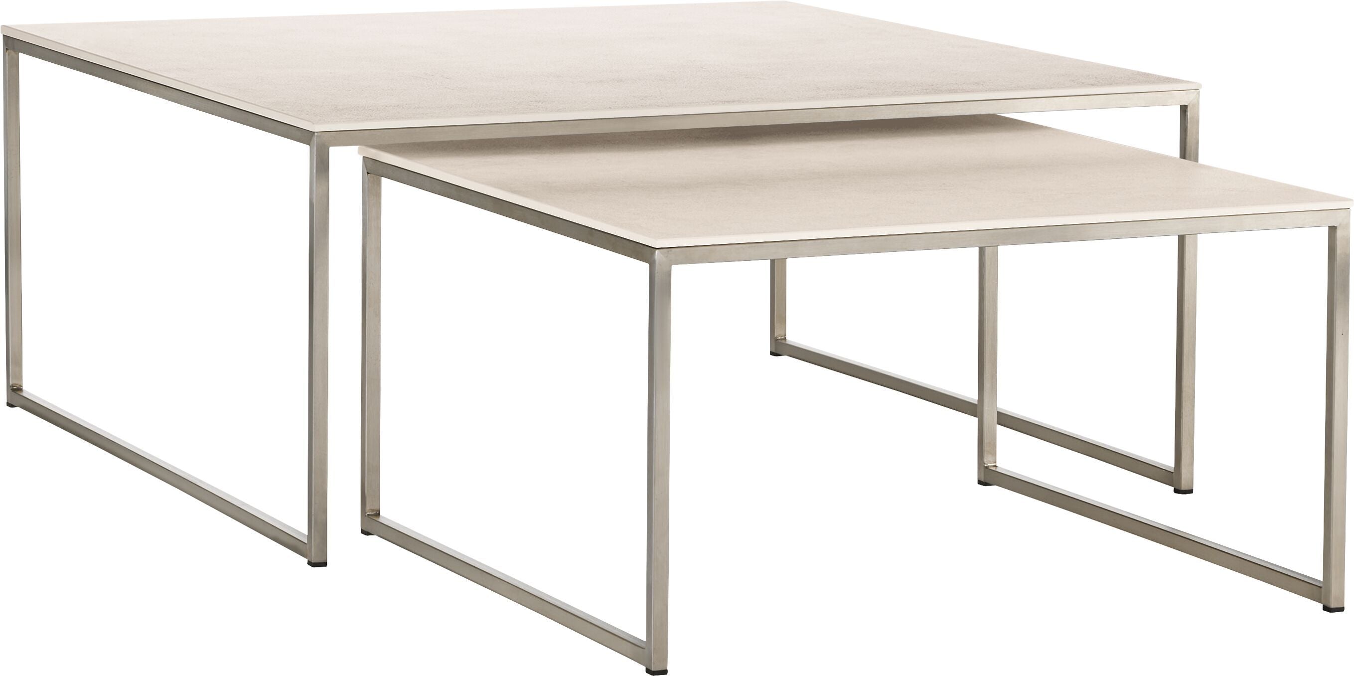 AVEA Salontisch - Lunar / Edelstahl / B: 90.0 cm x T: 90.0 cm x H: 39.8 cm