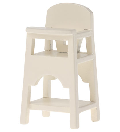 Maileg Miniature H?jstol - Baby Mus - Off White