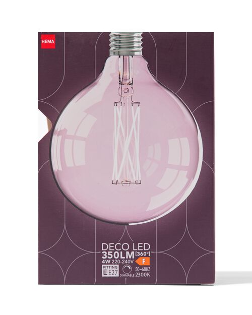 ampoule globe led clear E27 4W 350lm g125