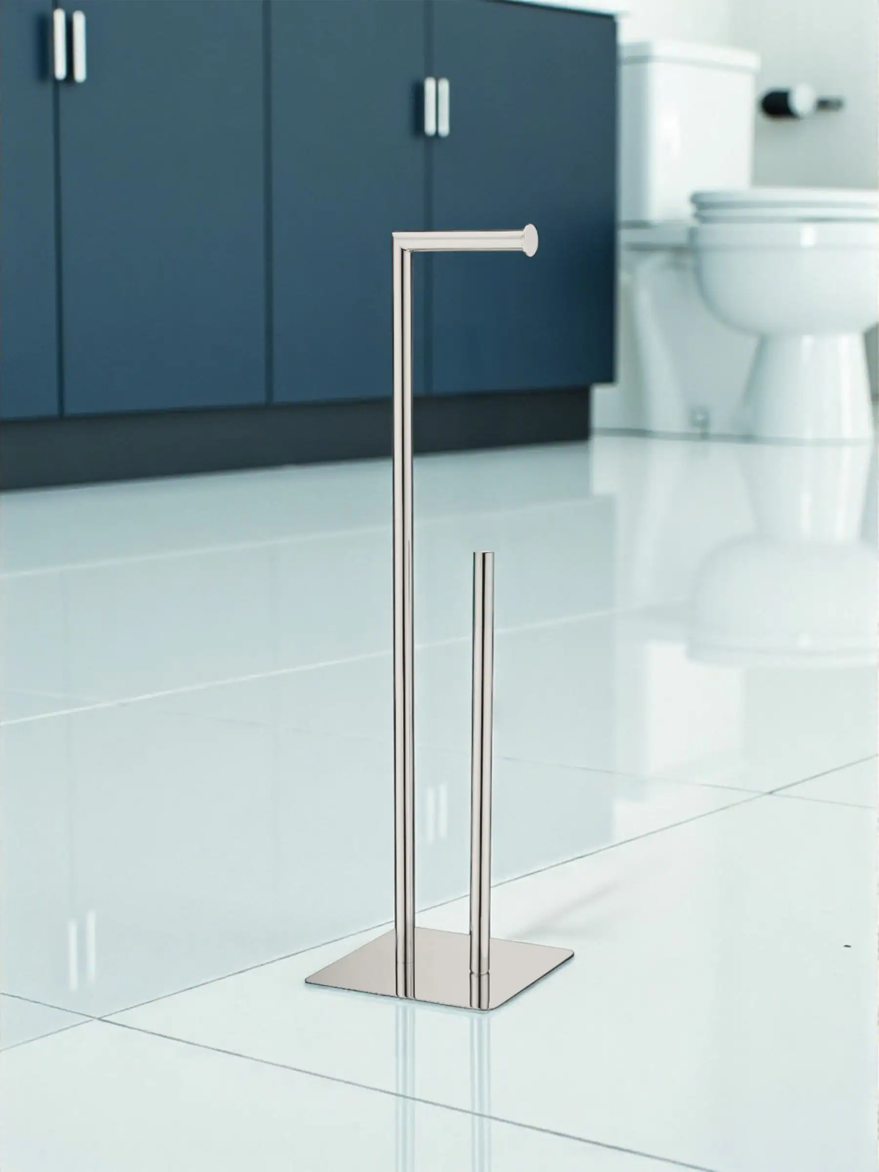Showerdrape Stamford vrijstaande toiletrol- en reservepapierhouder