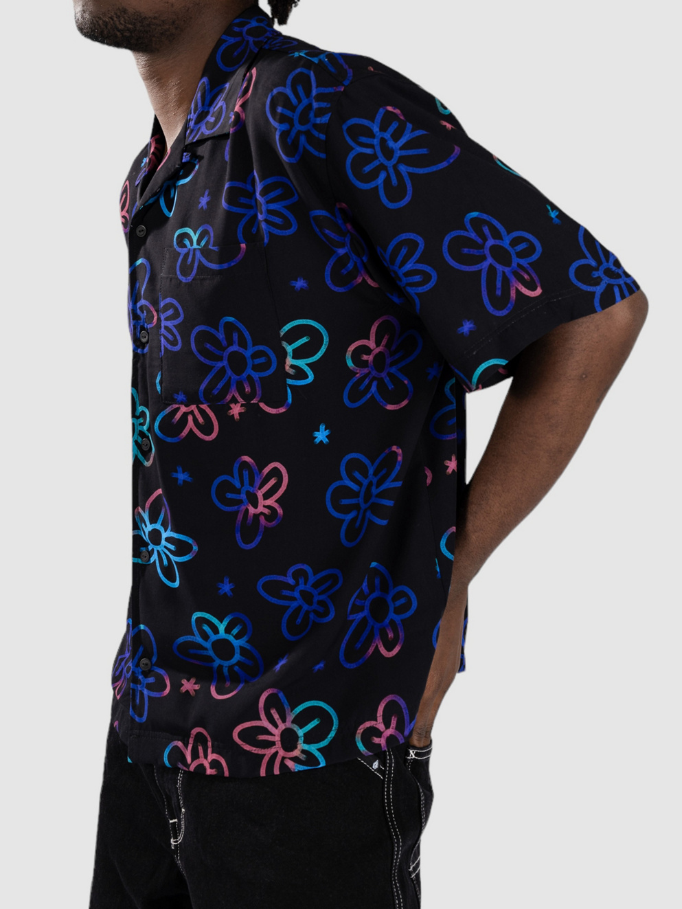 A.LAB Skip SS Woven Shirt black