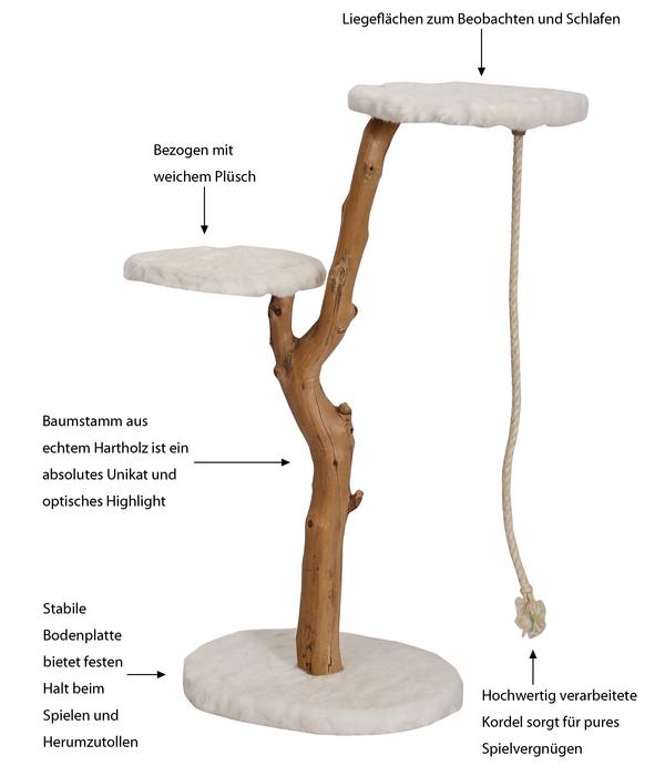 Dehner Premium Lovely Natur-Kratzbaum