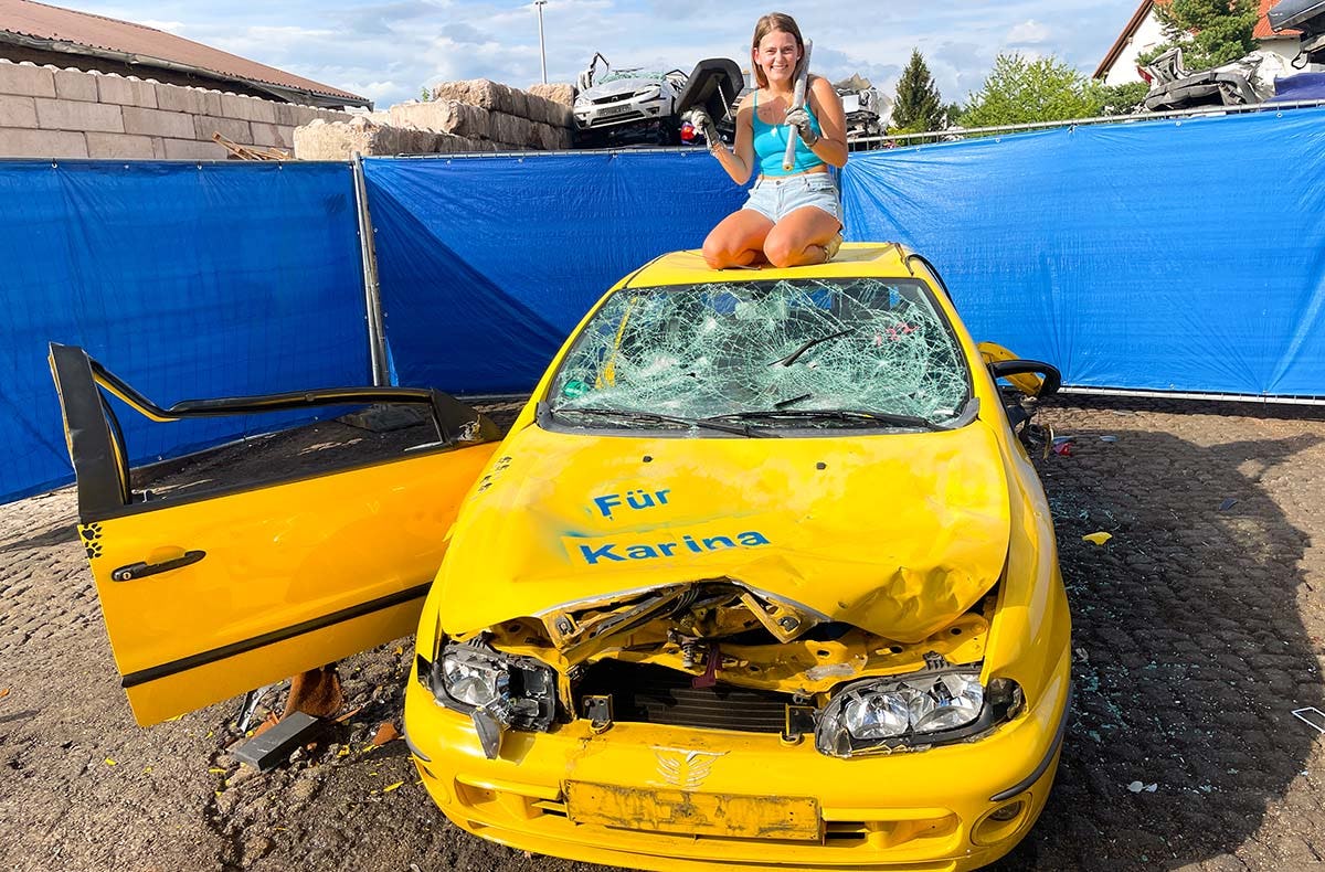 Auto zertrümmern Nürnberg