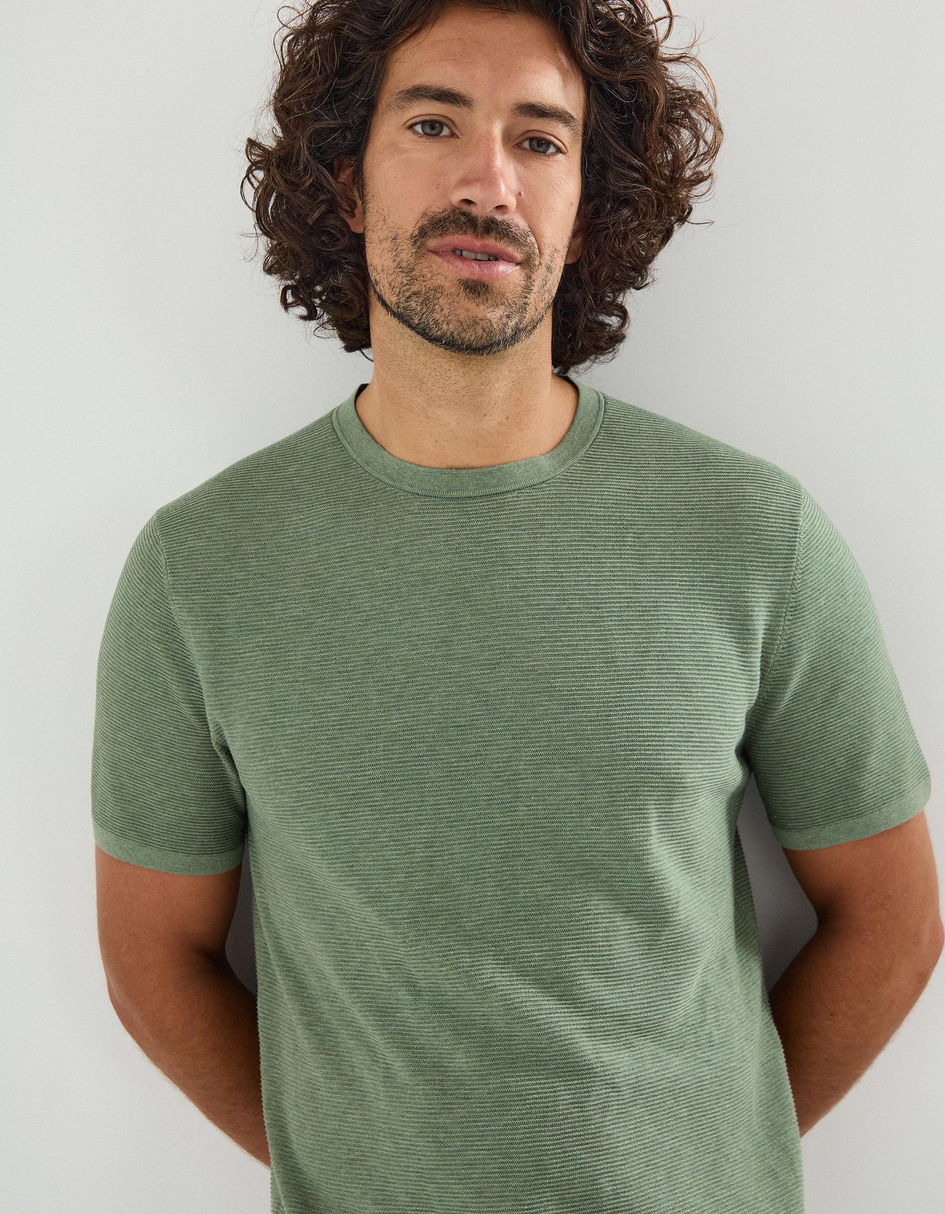 T-shirt de Malha, Homem, Verde