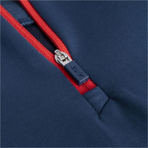 T-shirt ski de fond SWIX INFINITY LIGHT HALF ZIP LAKE BLUE/DARK NAVY