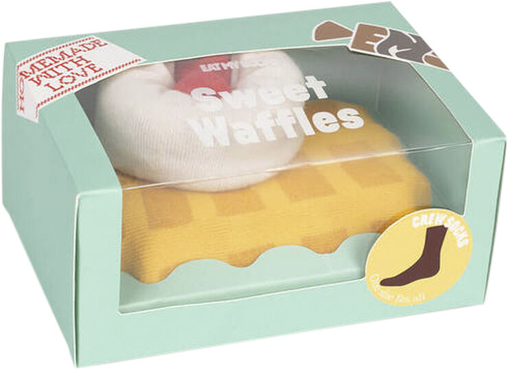 Eat My Socks Strømper - Sweet Waffle Multi