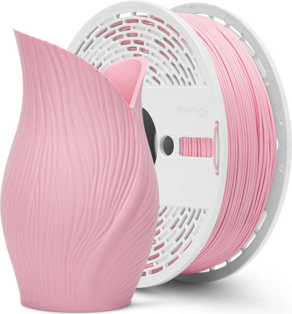 Fiberlogy  Matte PET-G Pastel Pink, 1,75 mm / 850 g    Langlebiges PET-G Filament mit mattem Finish