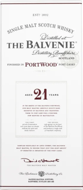 BALVENIE 21 YEARS PORTWOOD 70CL