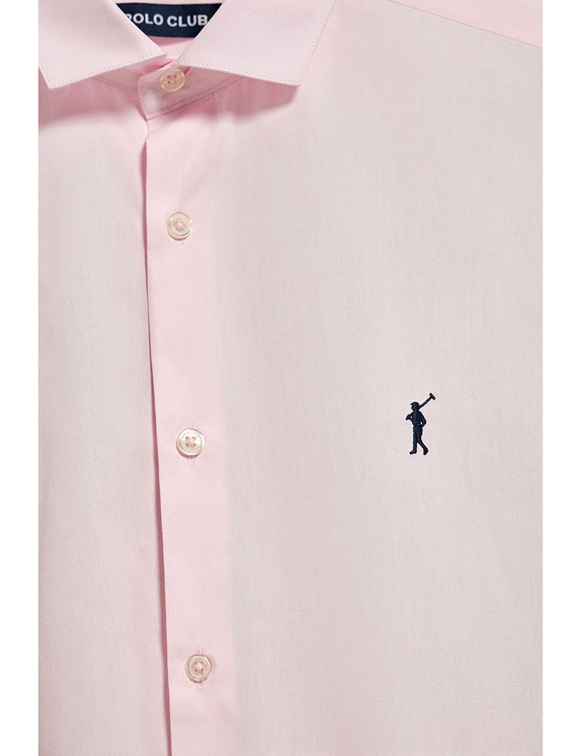 Rigby Go Poplin Vn Shirt Pink