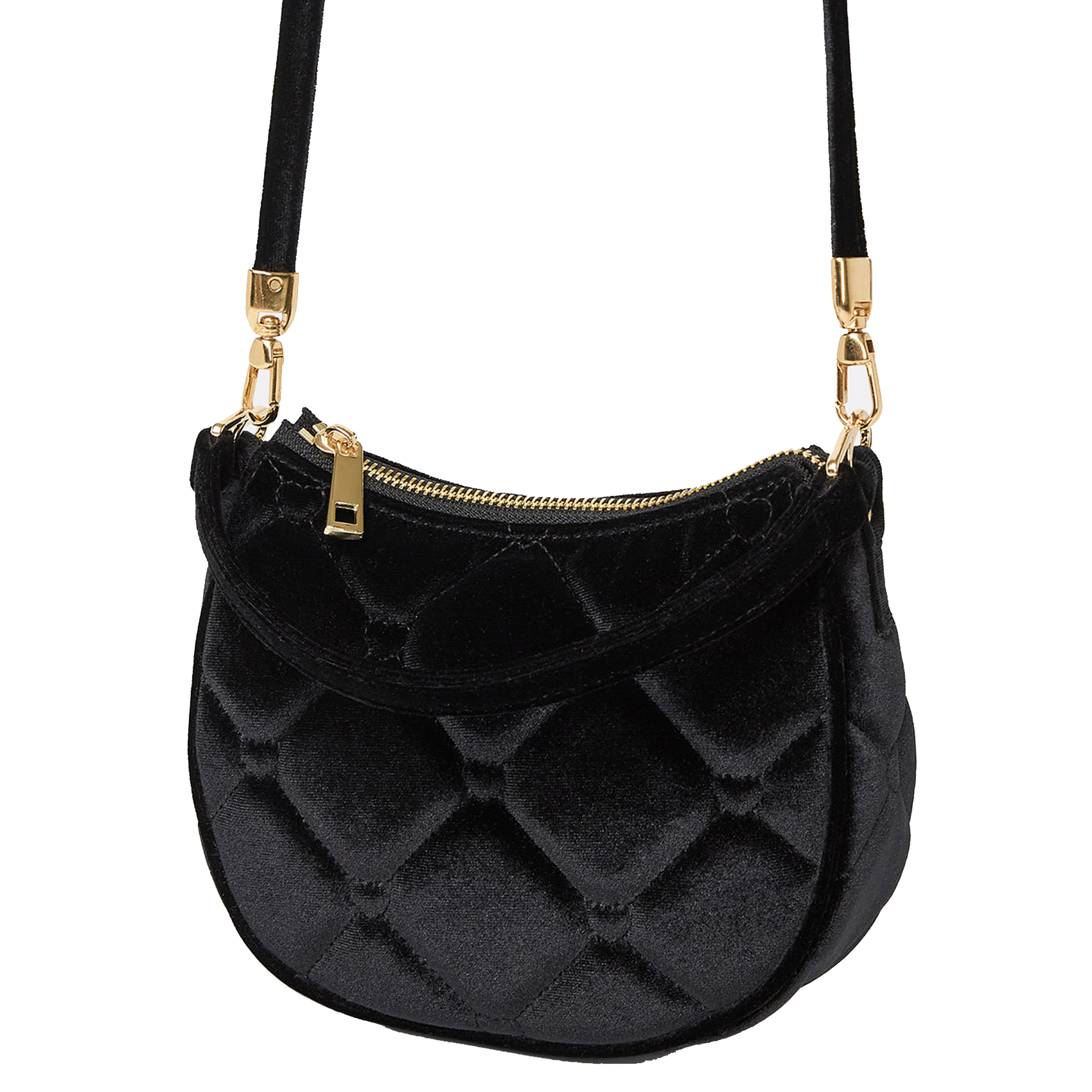 SILVA - Sac en velours | Noir