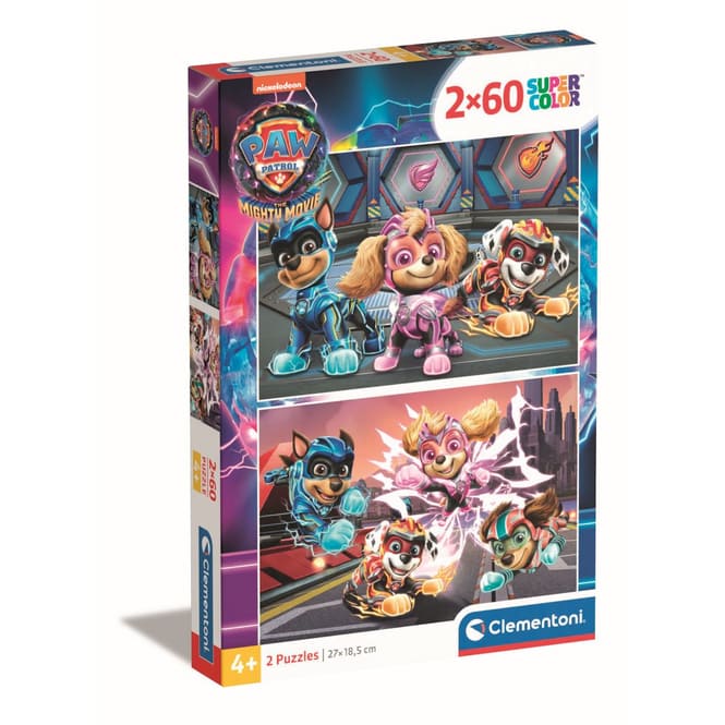 Paw Patrol - The Mighty Movie - Puzzleset - 2 x 60 Teile